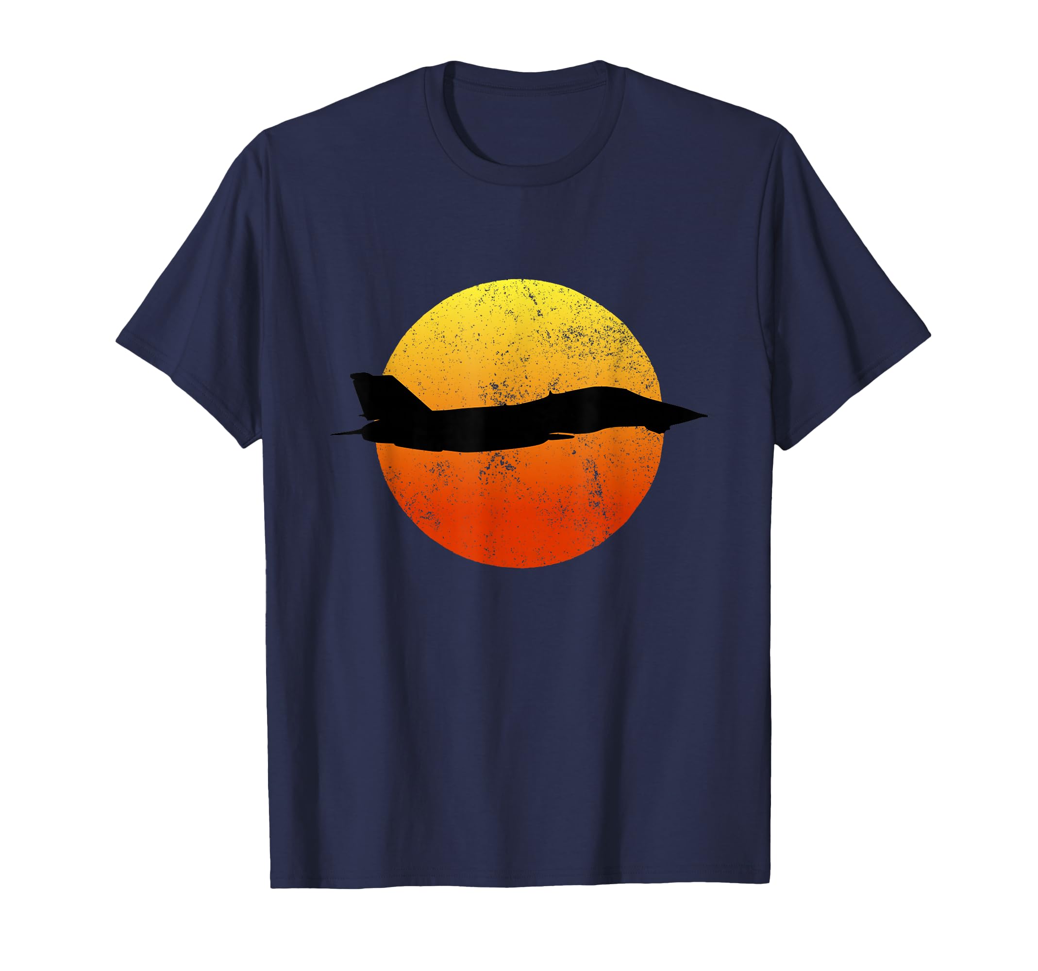 F 14 Tomcat Silhouette Sunset T-Shirt - Custom Art Print Men Women - T-Shirt, Sweatshirt, Hoodie
