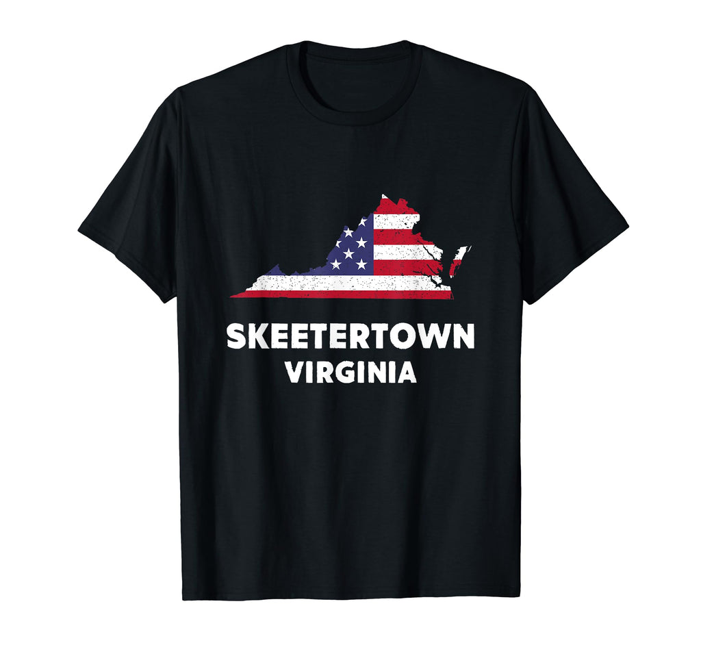 Distressed Patriotic Usa Flag Skeetertown T-Shirt - Unique Graphic Unisex - T-Shirt, Sweatshirt, Hoodie