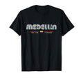 Medellin Colombia 70S 80S Type Flag T-Shirt - Unique Graphic Unisex - T-Shirt, Sweatshirt, Hoodie