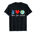 Peace Love And Planet Earth Watercolor Art T-Shirt - Graphic Print Unisex - T-Shirt, Sweatshirt, Hoodie