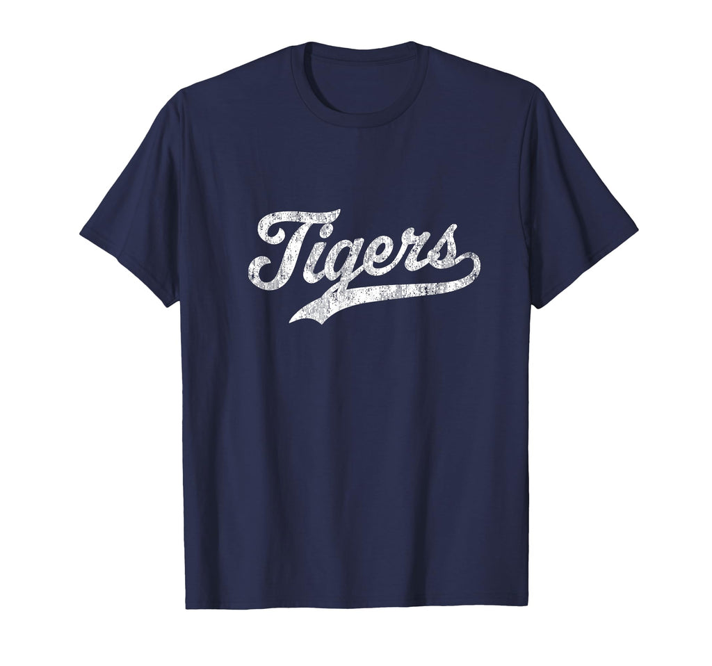 Tigers Mascot Sports Name T-Shirt - Minimalist Print Men Women - T-Shirt, Sweatshirt, Hoodie