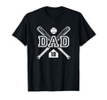 Baseball Dad Softball Dad 18 Jersey T-Shirt - Minimalist Print Men Women - T-Shirt, Sweatshirt, Hoodie