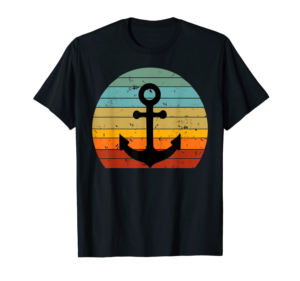 Sea Sailor Nautical Anchor Distressed T-Shirt - Minimalist Print Men Women - T-Shirt, Sweatshirt, Hoodie