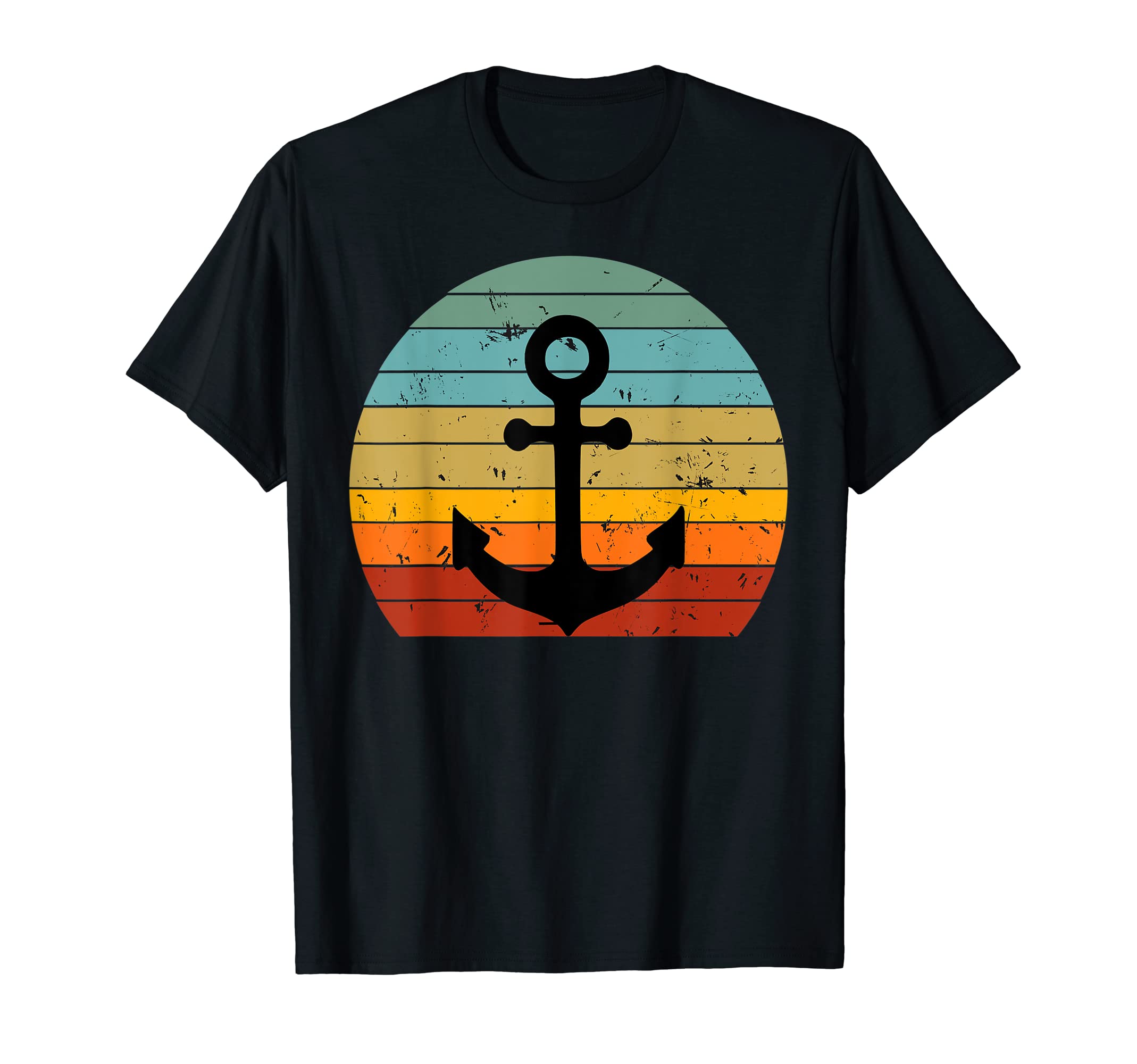 Sea Sailor Nautical Anchor Distressed T-Shirt - Minimalist Print Men Women - T-Shirt, Sweatshirt, Hoodie