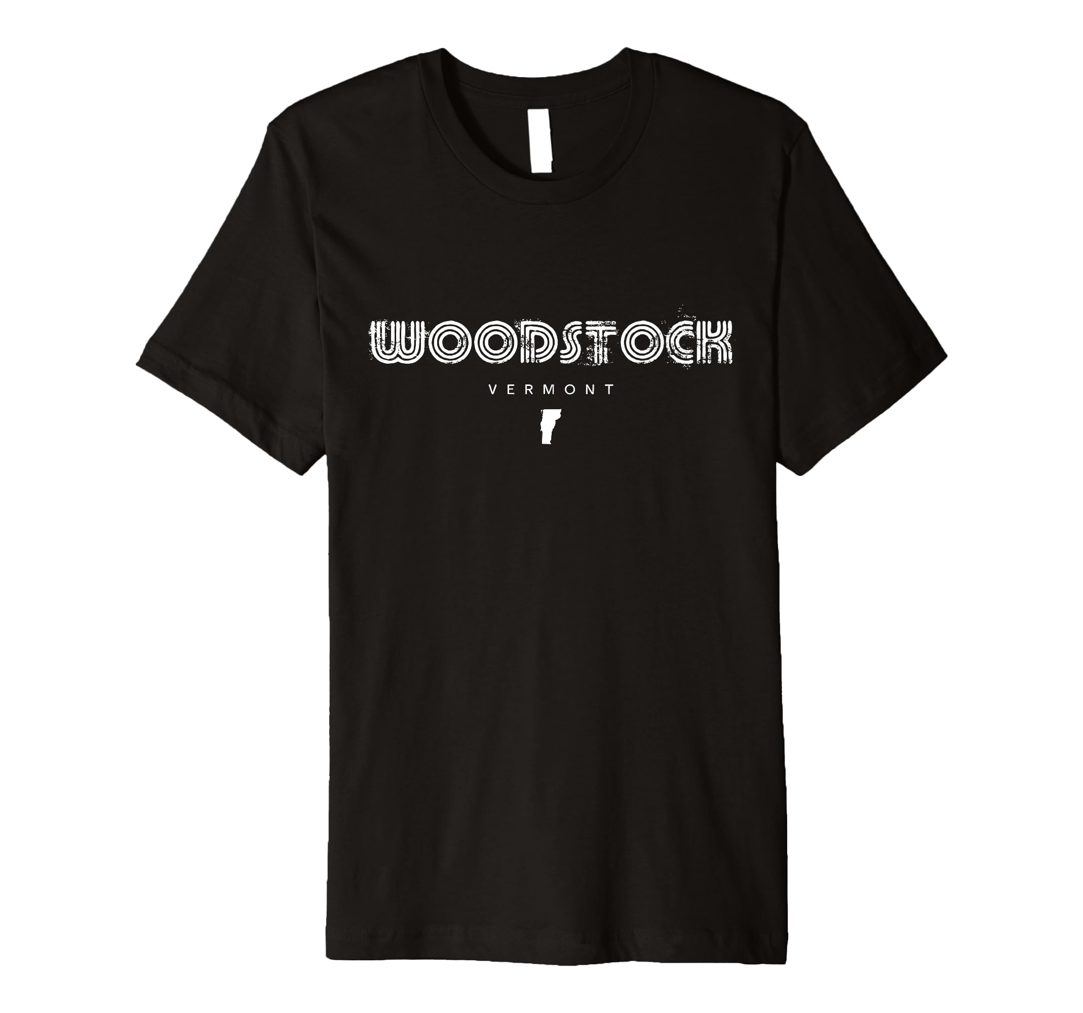 Woodstock Vermont Vt 70S 80S Type T-Shirt - Aesthetic Graphic Unisex - T-Shirt, Sweatshirt, Hoodie