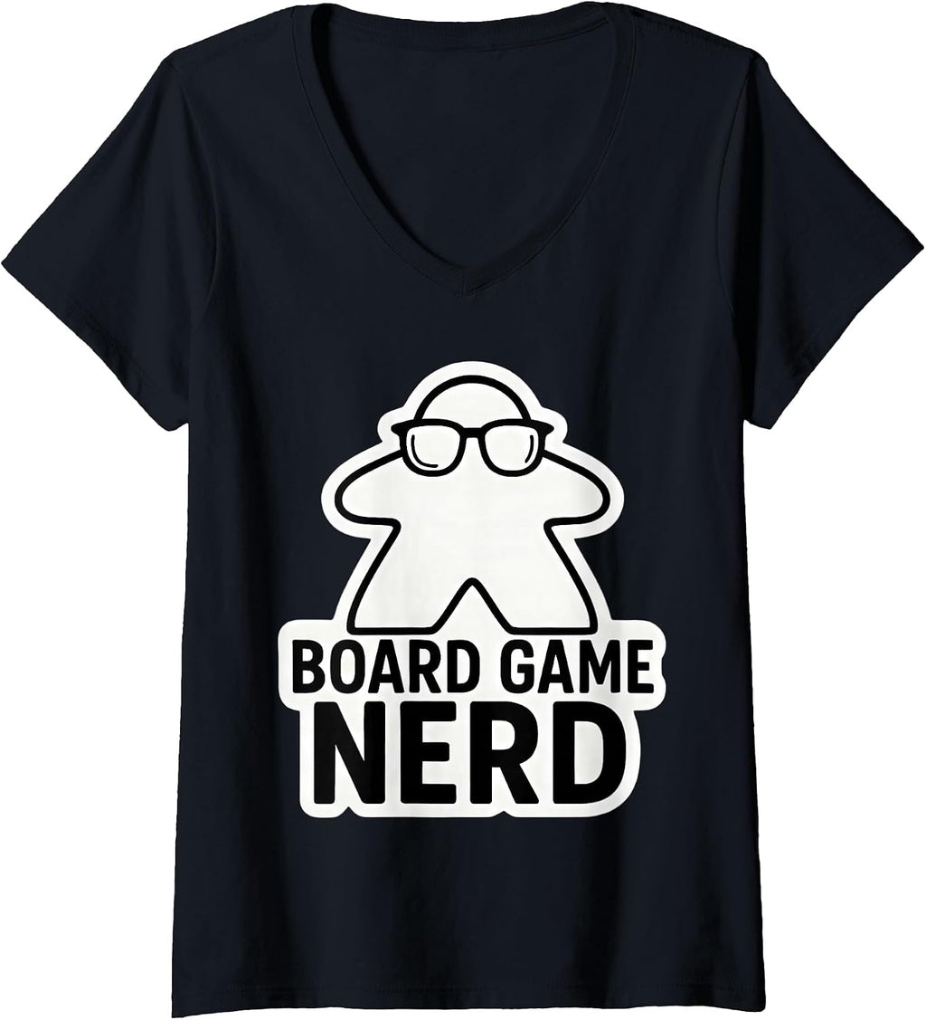 Board Game Nerd Funny Meeple Nerdy Glasses Merch - Adult & Kids T-Shirts, Sweatshirts & Hoodies apparel design preview 1