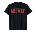 Midway Fl Distressed Red Varsity T-Shirt - Casual Everyday Wear Unisex - T-Shirt, Sweatshirt, Hoodie