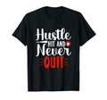 Hustle Hit And Never Quit Baseball T-Shirt - Unique Graphic for Adults - T-Shirt, Sweatshirt, Hoodie