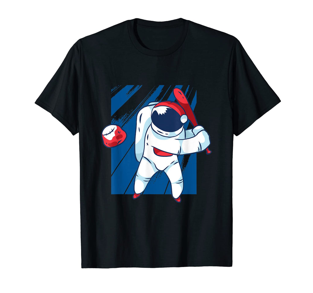 Funny Baseball Space Astronaut Baseball T-Shirt - Custom Art Print Unisex - T-Shirt, Sweatshirt, Hoodie