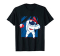 Funny Baseball Space Astronaut Baseball T-Shirt - Custom Art Print Unisex - T-Shirt, Sweatshirt, Hoodie
