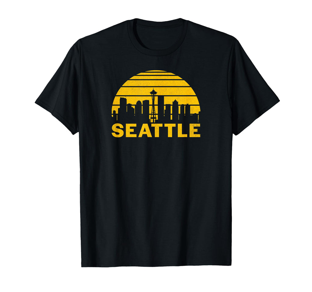 Seattle Washington Cityscape T-Shirt - Streetwear Style Men Women - T-Shirt, Sweatshirt, Hoodie