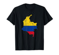 Colombia Flag Distressed T-Shirt - Trendy Graphic for Adults - T-Shirt, Sweatshirt, Hoodie