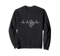 Heartbeat Music Cassette Tape Sweatshirt - Casual Everyday Wear Unisex - T-Shirt, Sweatshirt, Hoodie
