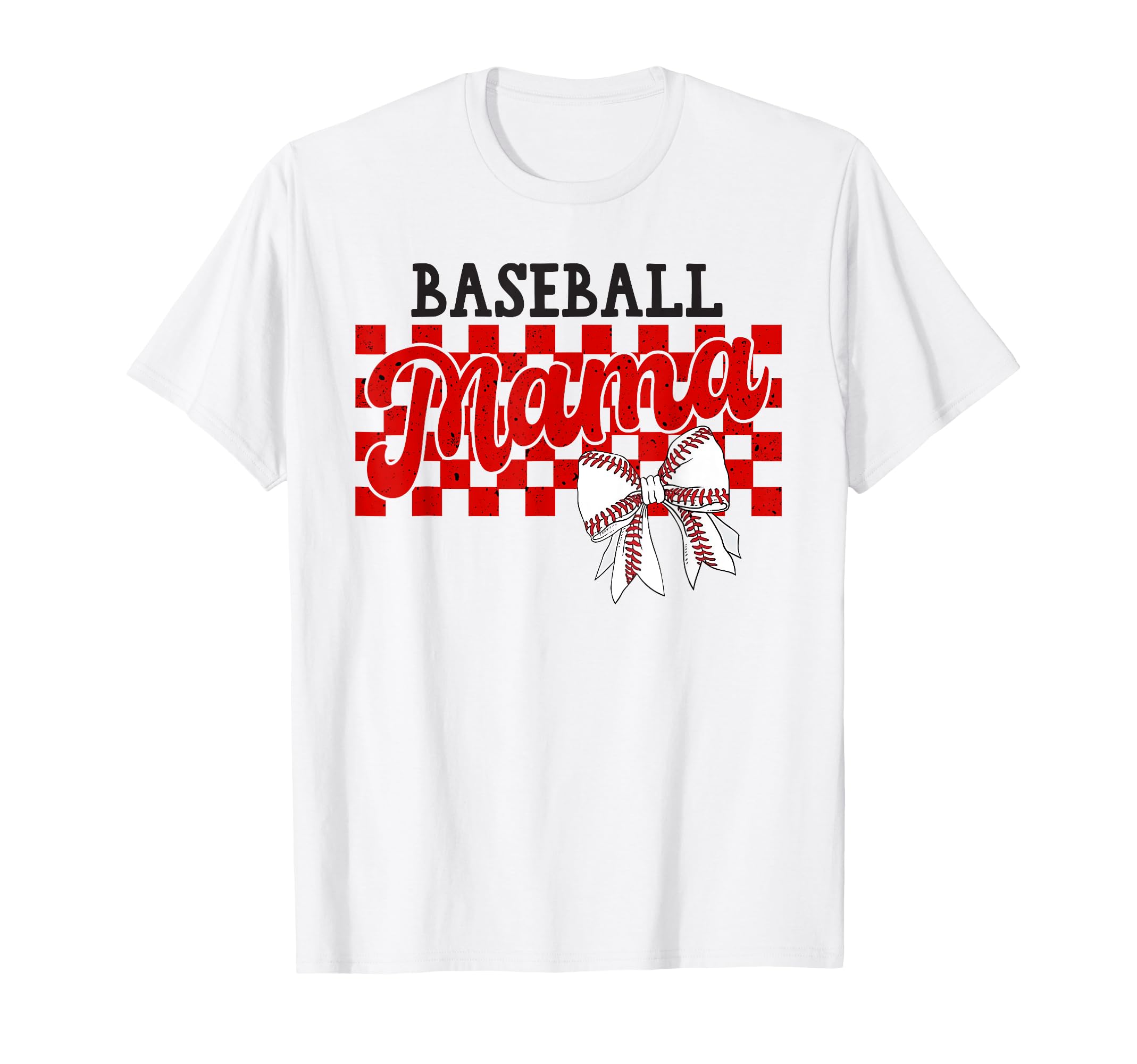 Baseball Mama Coquette Bow Game T-Shirt - Fun Novelty Design for Adults - T-Shirt, Sweatshirt, Hoodie