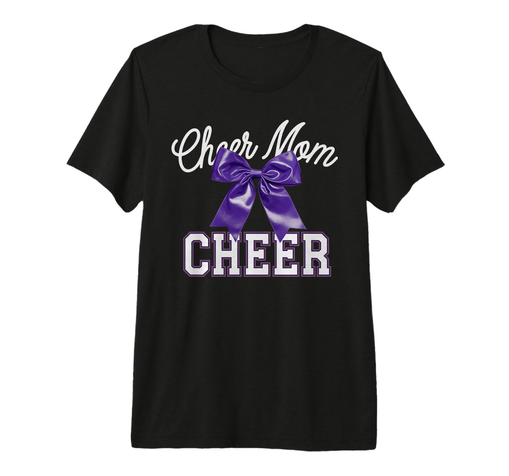 Cheer Mom Mother Bow Cheerleader Game T-Shirt - Trendy Graphic Men Women - T-Shirt, Sweatshirt, Hoodie