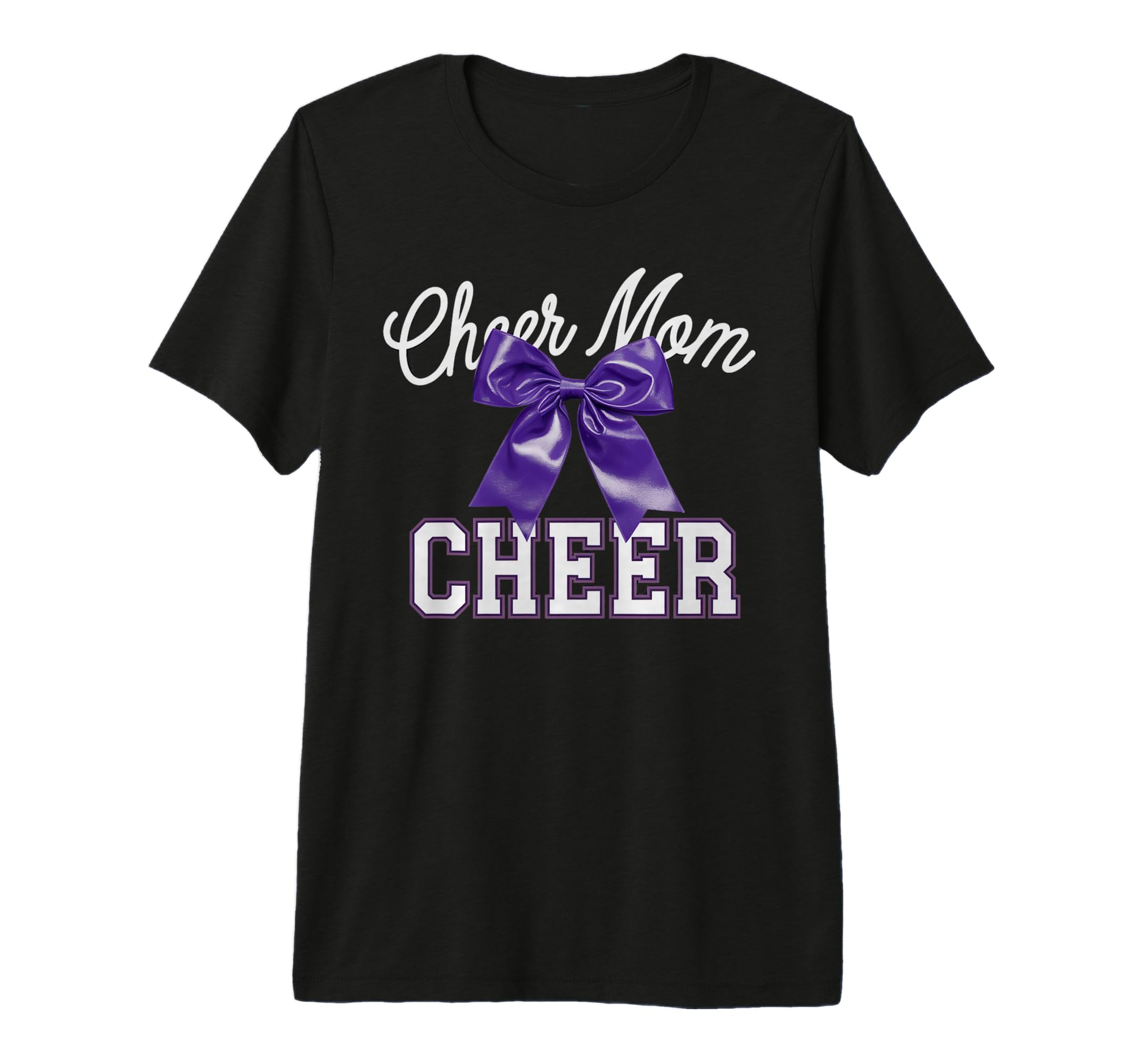 Cheer Mom Mother Bow Cheerleader Game T-Shirt - Trendy Graphic Men Women - T-Shirt, Sweatshirt, Hoodie