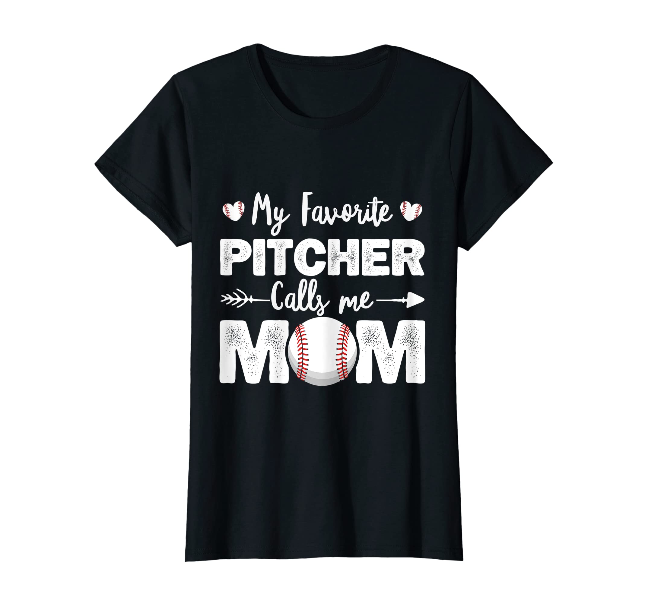 Womens My Favorite Pitcher Calls Me Mom T-Shirt - Minimalist Print Unisex - T-Shirt, Sweatshirt, Hoodie