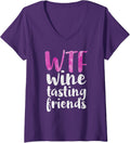 WTF Wine Tasting Friends - Adult & Kids T-Shirts, Sweatshirts & Hoodies apparel design preview 1