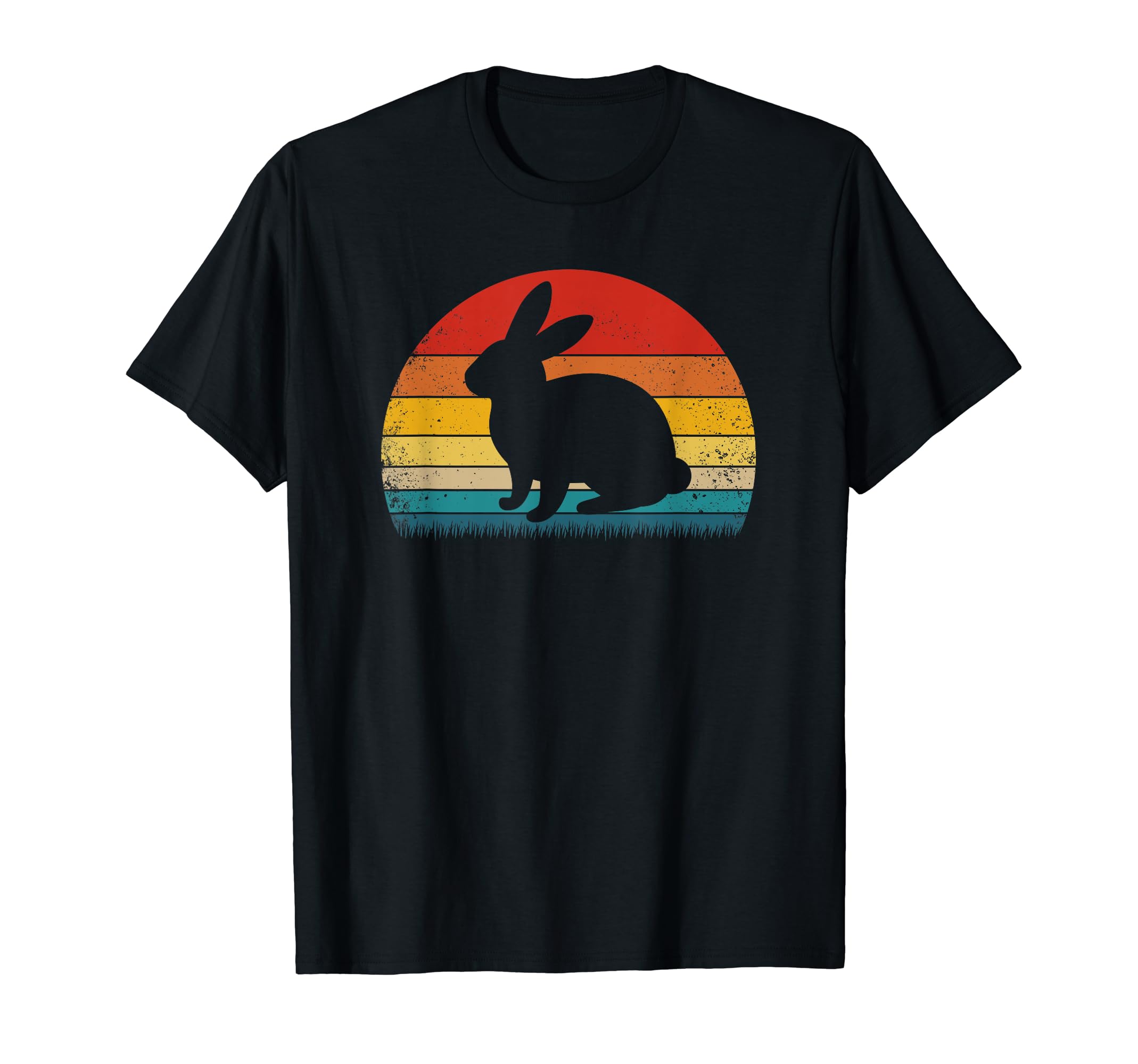 Rabbit Bunny Silhouette Sunset T-Shirt - Unique Graphic Men Women - T-Shirt, Sweatshirt, Hoodie