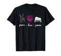 Piano Teacher Pianist Heart Peace Love T-Shirt - Trendy Graphic for Adults - T-Shirt, Sweatshirt, Hoodie