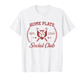 2024 Home Plate Social Club Softball T-Shirt - Trendy Graphic Unisex - T-Shirt, Sweatshirt, Hoodie