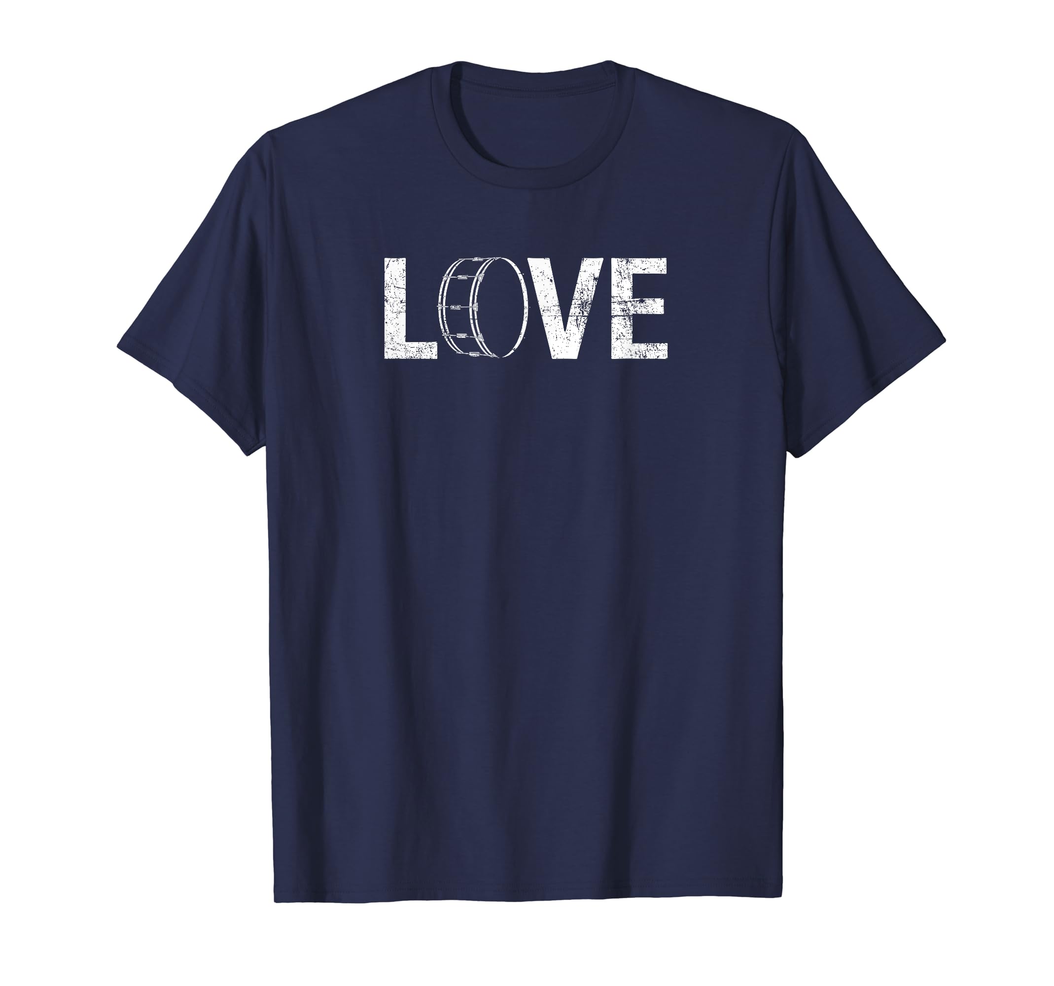 Love L O V E Snare Drum Distressed Drummer T-Shirt - Trendy Graphic Unisex - T-Shirt, Sweatshirt, Hoodie