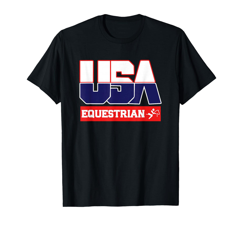 Usa Team Equestrian American Sports T-Shirt - Trendy Graphic for Adults - T-Shirt, Sweatshirt, Hoodie