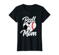 Womens Ball Mom Heart Funny Baseball T-Shirt - Casual Everyday Wear Unisex - T-Shirt, Sweatshirt, Hoodie