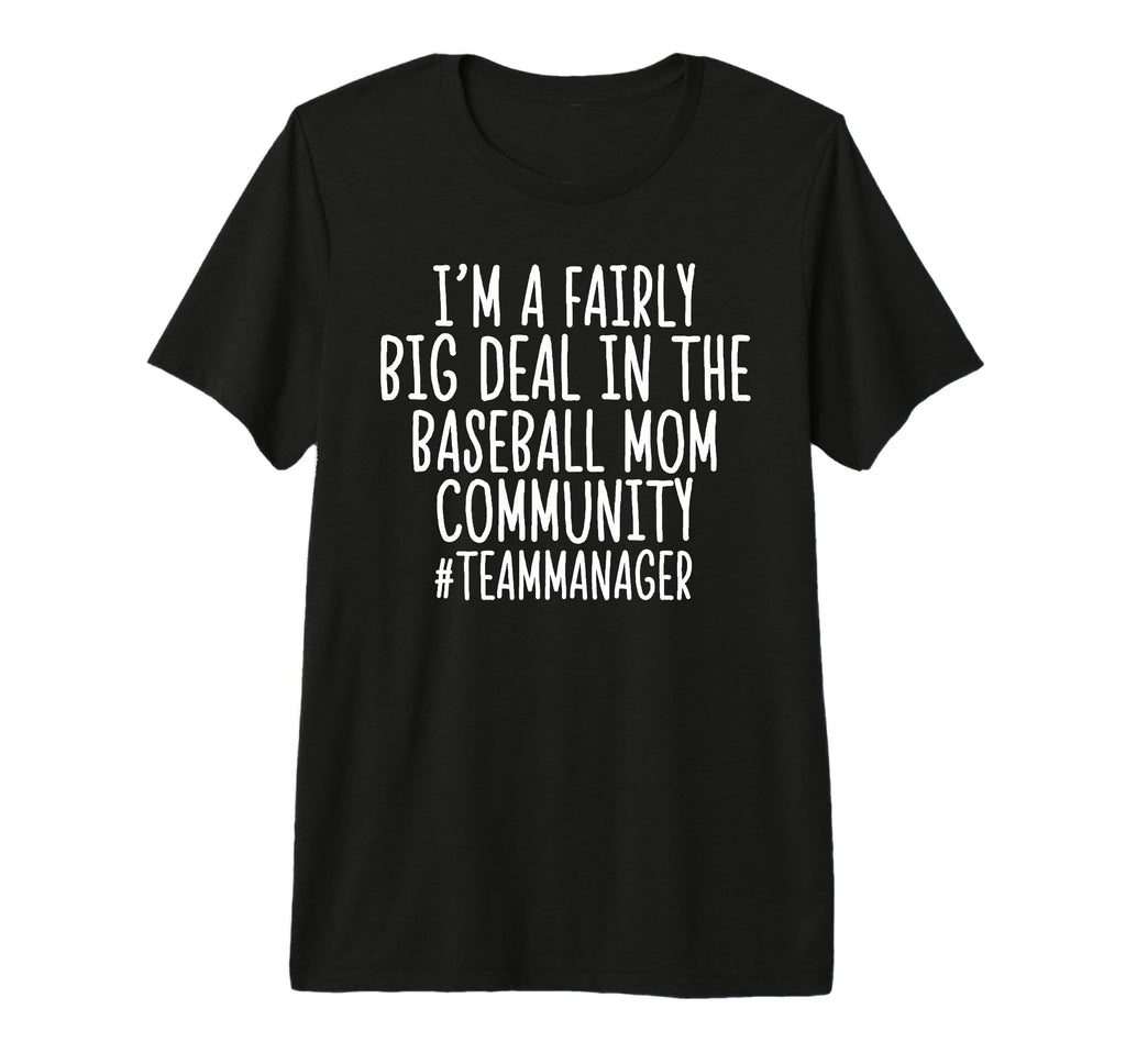 Funny Baseball Mom Team Manager Tri T-Shirt - Minimalist Print Men Women - T-Shirt, Sweatshirt, Hoodie