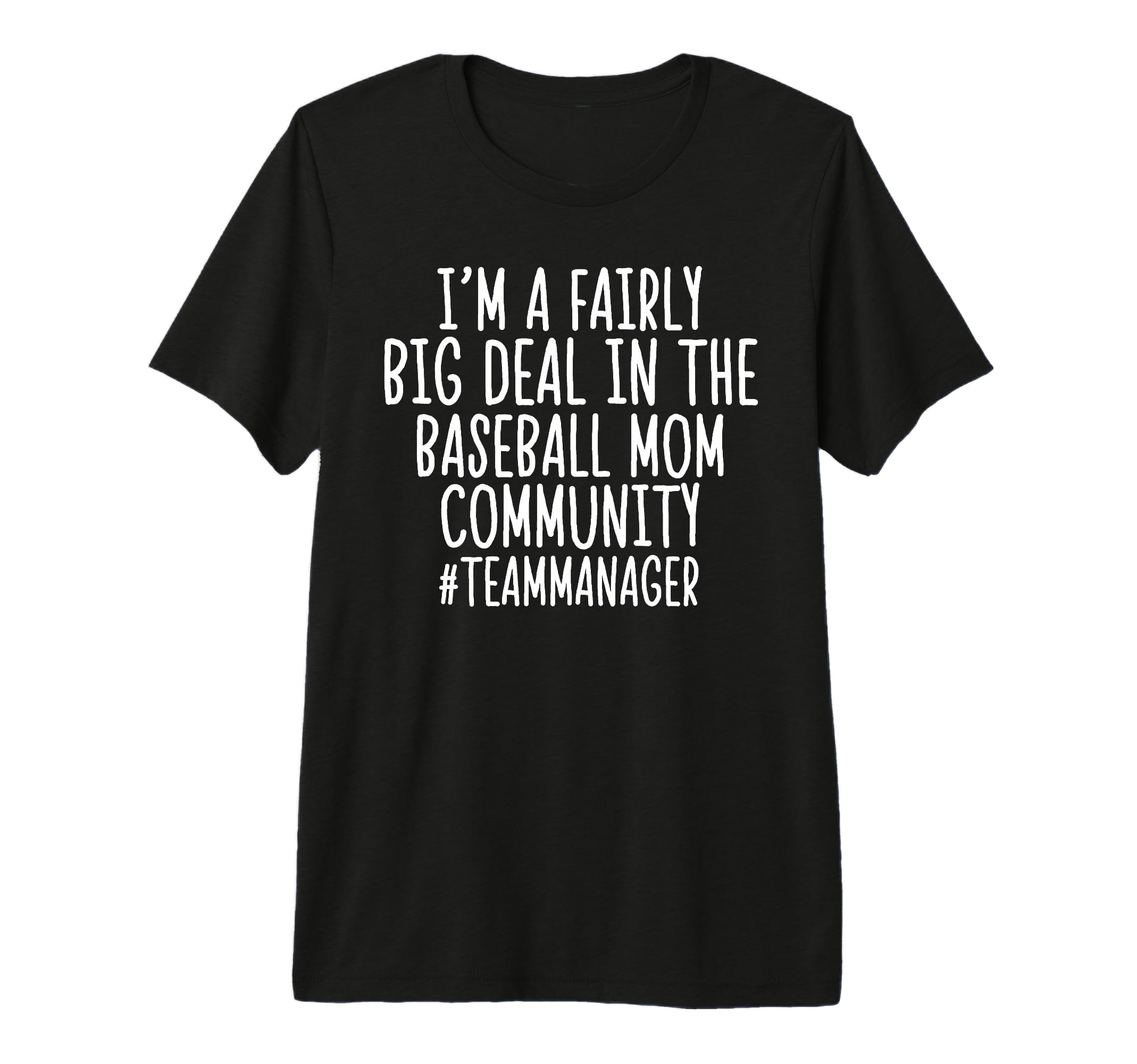 Funny Baseball Mom Team Manager Tri T-Shirt - Minimalist Print Men Women - T-Shirt, Sweatshirt, Hoodie
