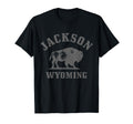 Jackson Wyoming Cowboy State Bison Buffalo T-Shirt - Graphic Print Unisex - T-Shirt, Sweatshirt, Hoodie