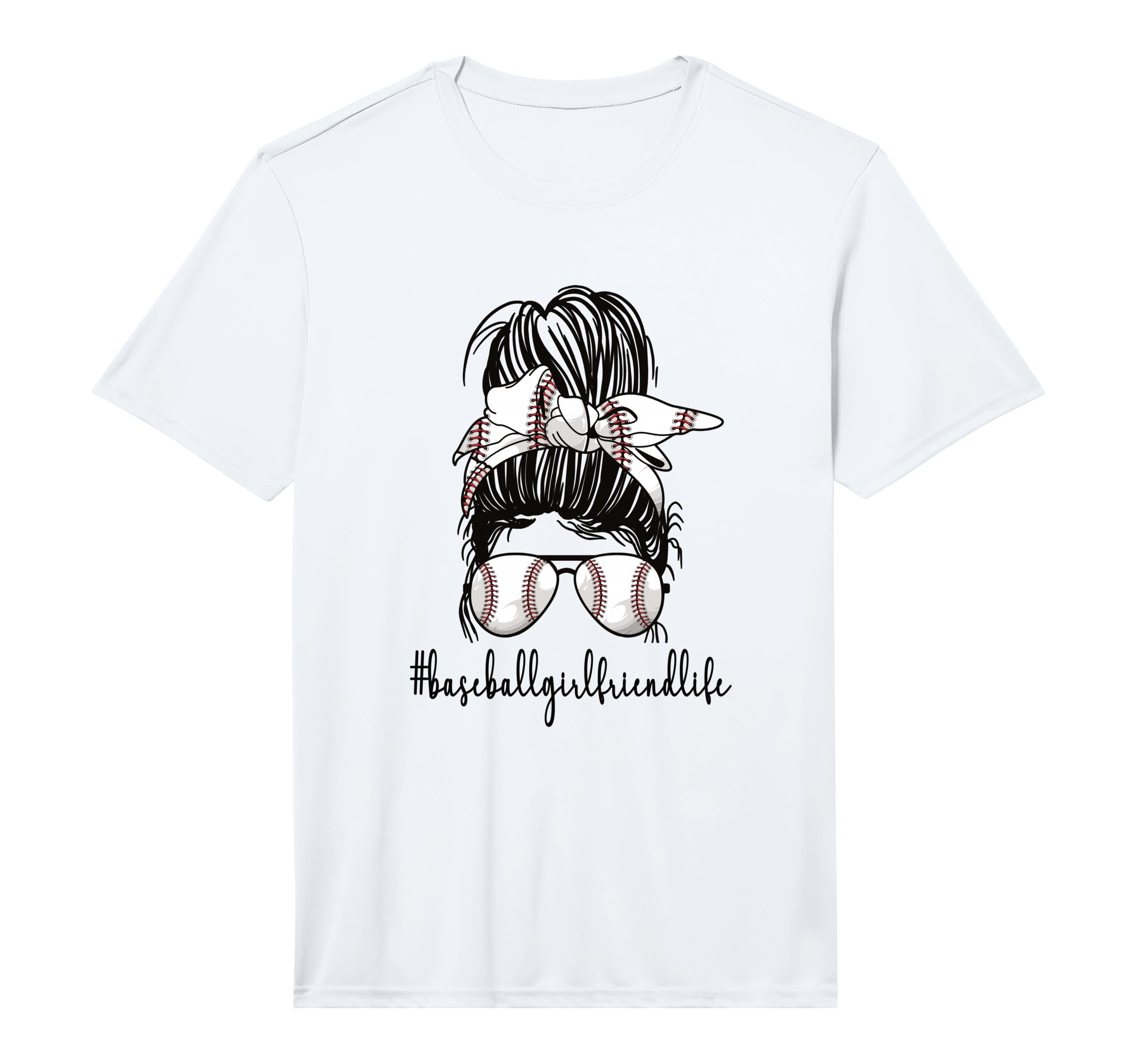 Mens Baseball Girlfriend Life Baseball T-Shirt - Graphic Print Unisex - T-Shirt, Sweatshirt, Hoodie