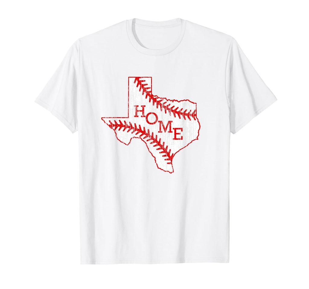 Texas State Map Home Baseball Lover T-Shirt - Fun Novelty Design Men Women - T-Shirt, Sweatshirt, Hoodie