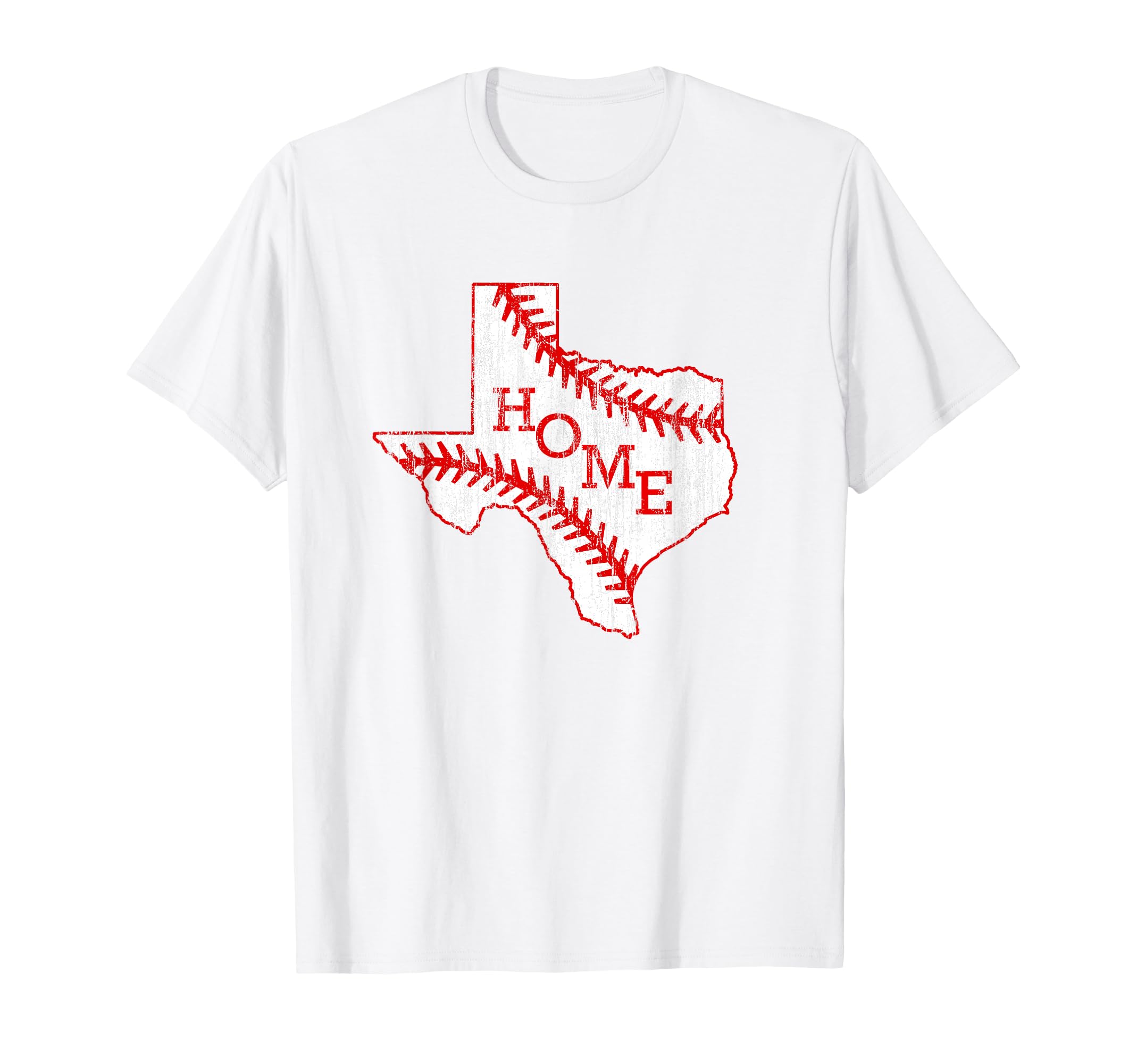 Texas State Map Home Baseball Lover T-Shirt - Fun Novelty Design Men Women - T-Shirt, Sweatshirt, Hoodie