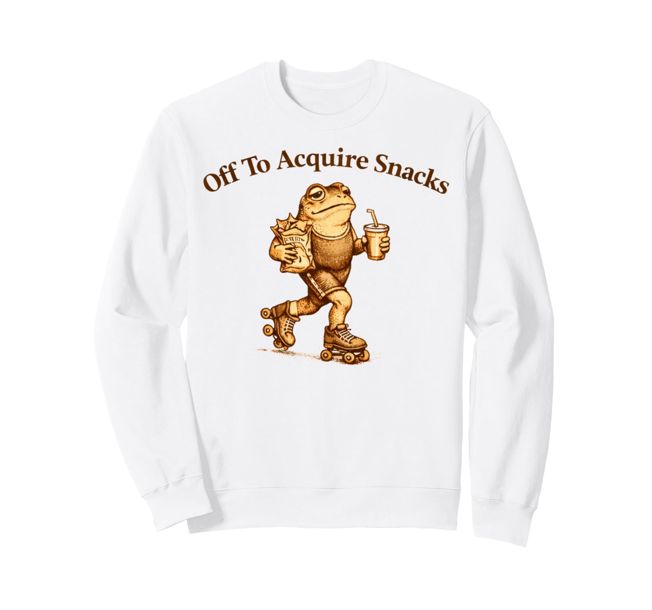 Off To Acquire Snacks Funny Sweatshirt - Casual Everyday Wear for Adults - T-Shirt, Sweatshirt, Hoodie