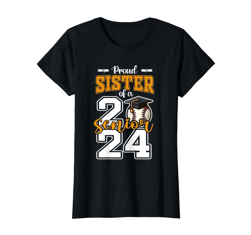 Proud Sister 2024 Baseball Senior T-Shirt - Custom Art Print Unisex - T-Shirt, Sweatshirt, Hoodie