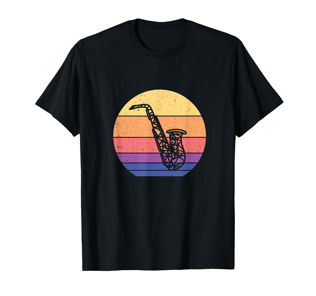 Saxophone And Sunset T-Shirt - Fun Novelty Design Men Women - T-Shirt, Sweatshirt, Hoodie