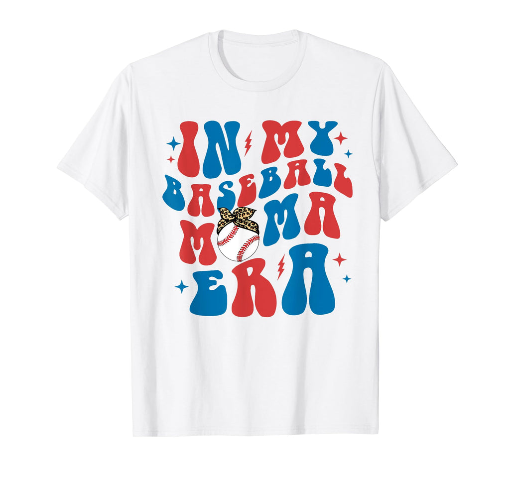 My Baseball Mama Era Groovy Mothers T-Shirt - Aesthetic Graphic for Adults - T-Shirt, Sweatshirt, Hoodie