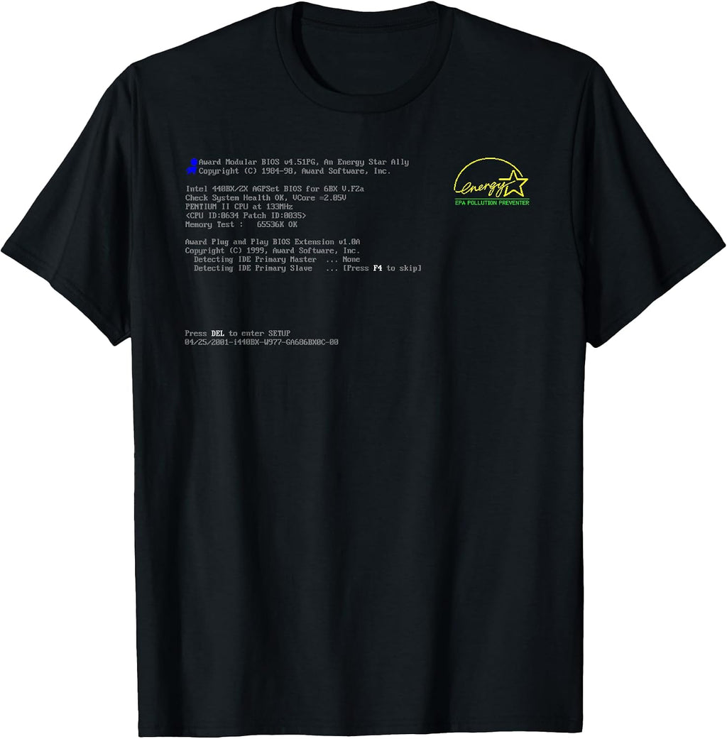 Bios loading screen - Adult & Kids T-Shirts, Sweatshirts & Hoodies apparel design preview 1