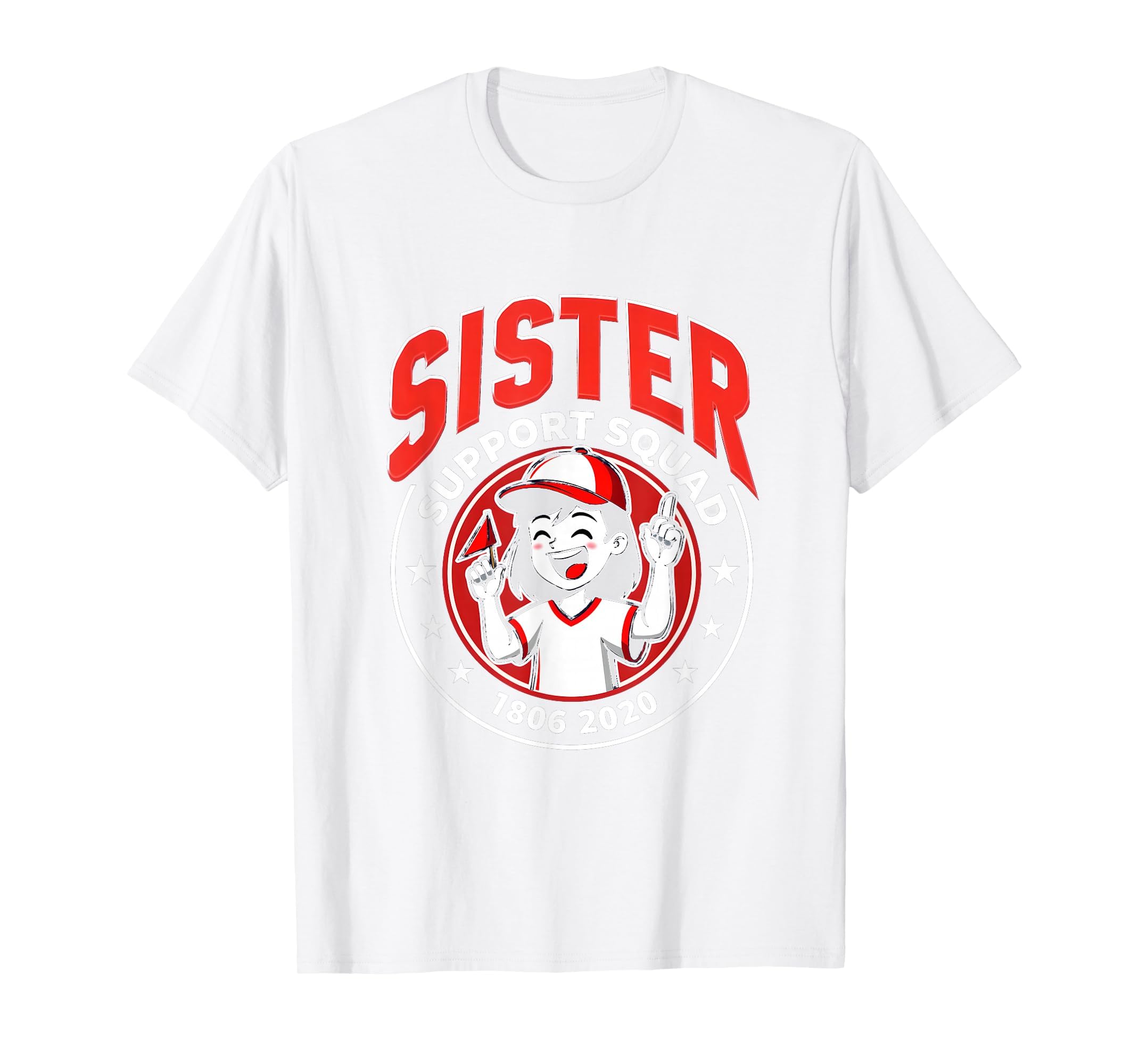 Baseball Sister Support Squad Game Day T-Shirt - Aesthetic Graphic Unisex - T-Shirt, Sweatshirt, Hoodie