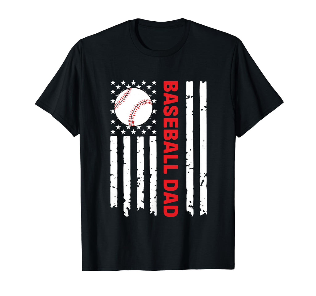 Flag Usa 4Th July Baseball Dad T-Shirt - Fun Novelty Design for Adults - T-Shirt, Sweatshirt, Hoodie