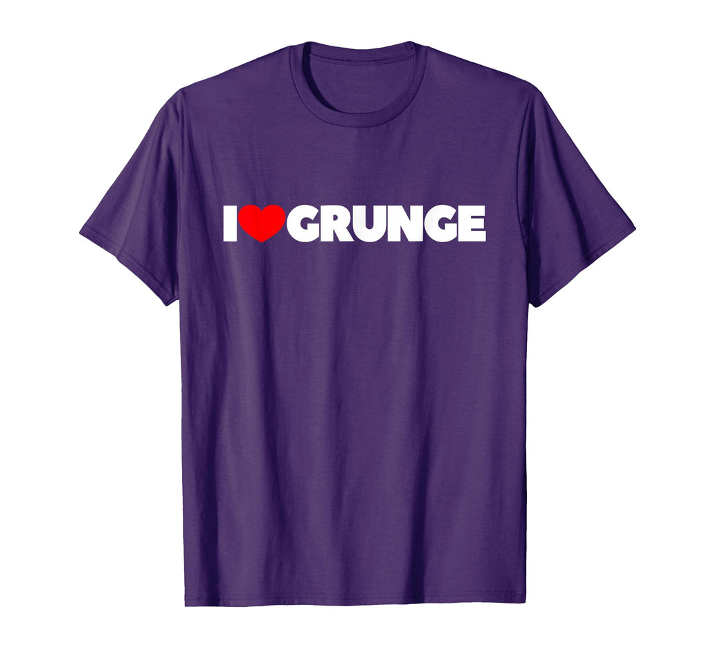 I Love Heart Grunge T-Shirt - Custom Art Print Men Women - T-Shirt, Sweatshirt, Hoodie