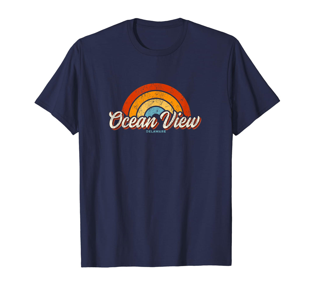 Ocean View Delaware De Rainbow 70S T-Shirt - Fun Novelty Design Unisex - T-Shirt, Sweatshirt, Hoodie