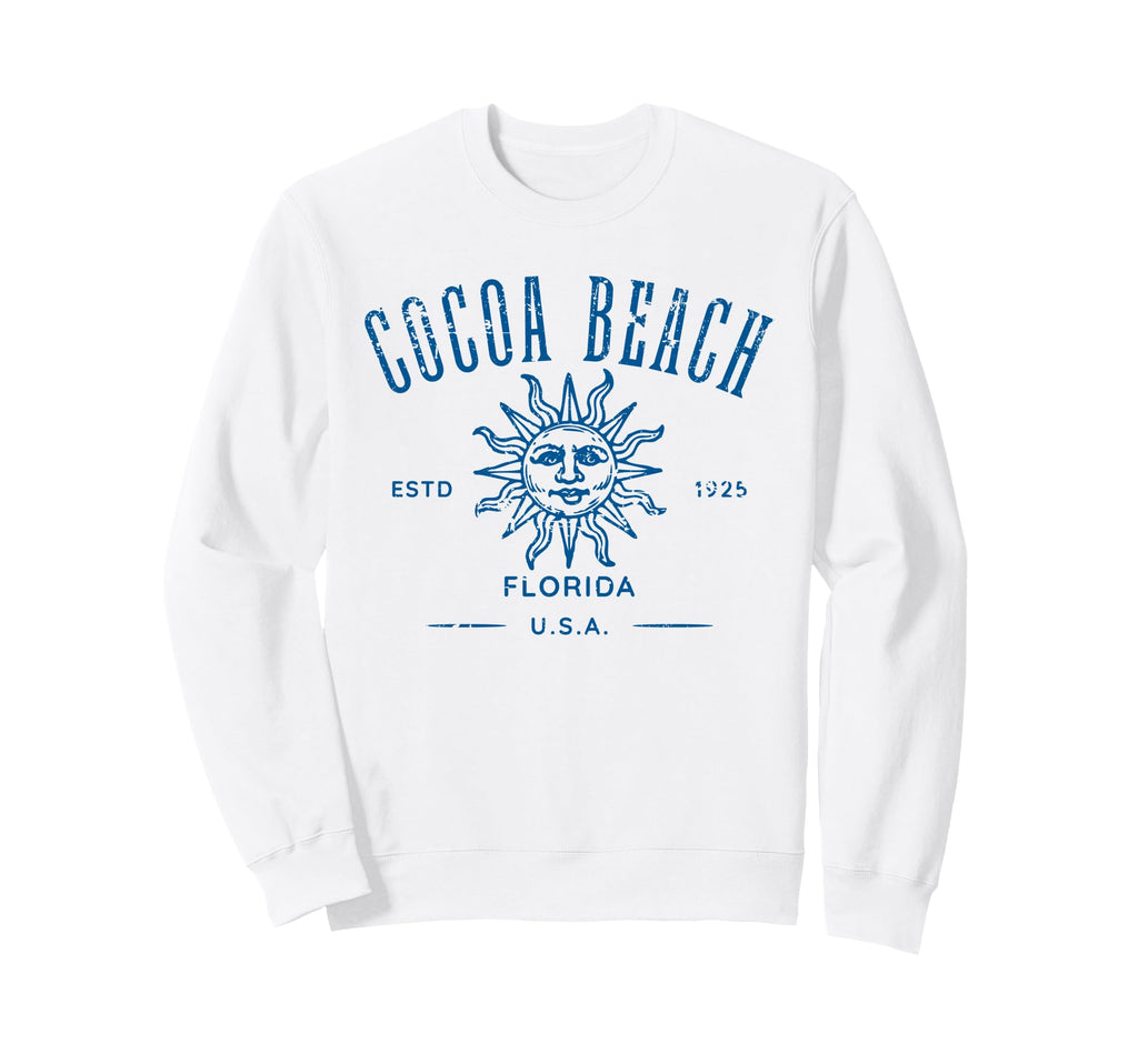 Cocoa Beach Florida Distressed Sweatshirt - Novelty Apparel Men Women - T-Shirt, Sweatshirt, Hoodie