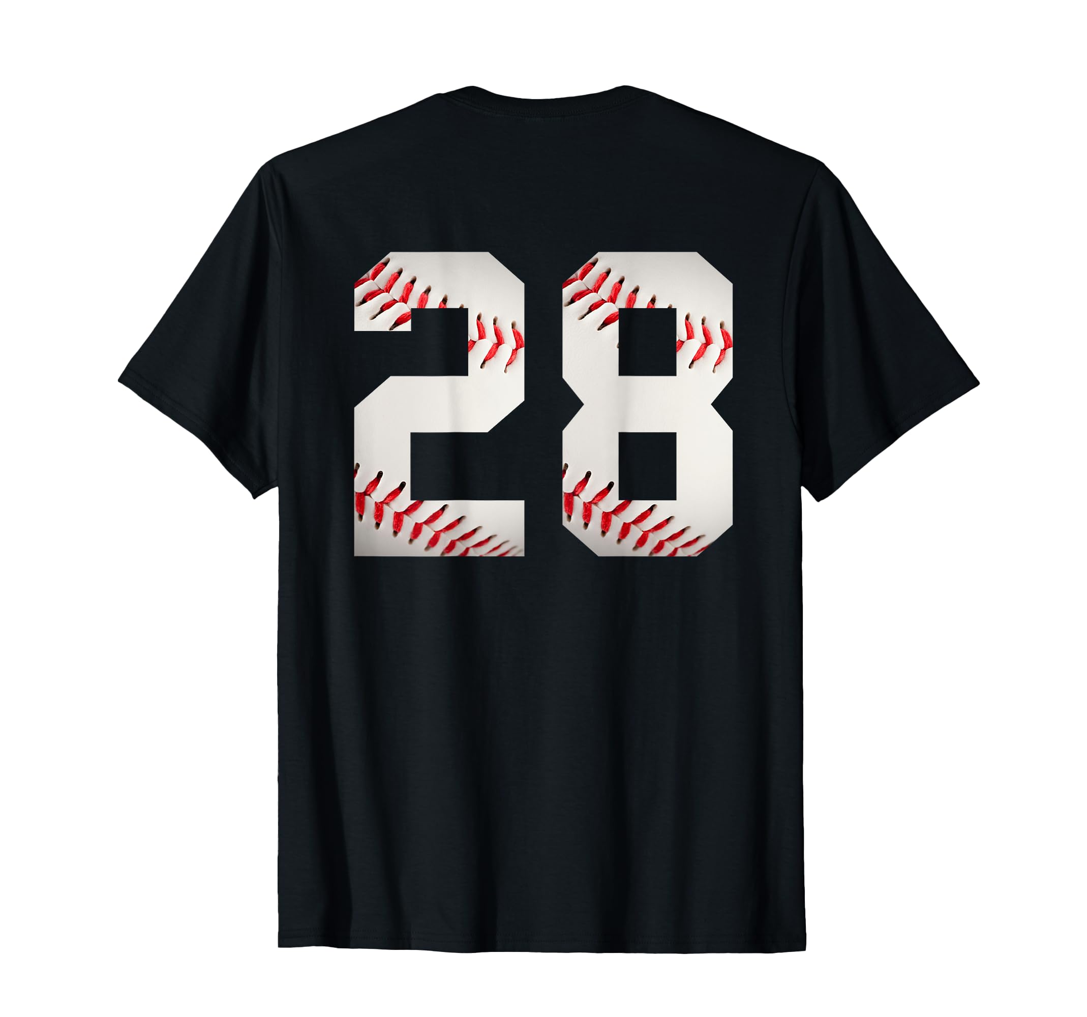 Number 28 Backside Baseball Favorite T-Shirt - Trendy Graphic Unisex - T-Shirt, Sweatshirt, Hoodie