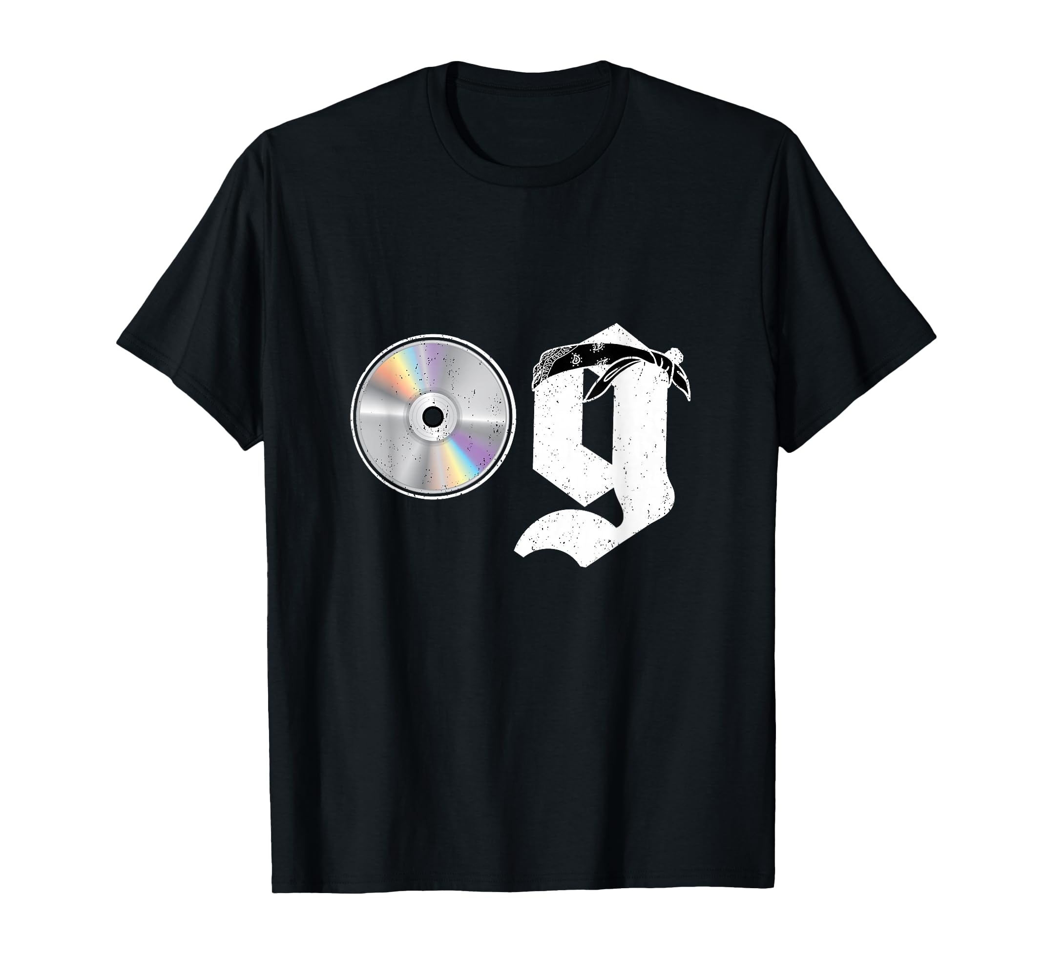 Old School Dad Og Hip Hop Head Cd T-Shirt - Custom Art Print Men Women - T-Shirt, Sweatshirt, Hoodie