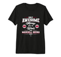 Marcell Ozuna Awesome Moms Tri Blend T-Shirt - Aesthetic Graphic for Adults - T-Shirt, Sweatshirt, Hoodie