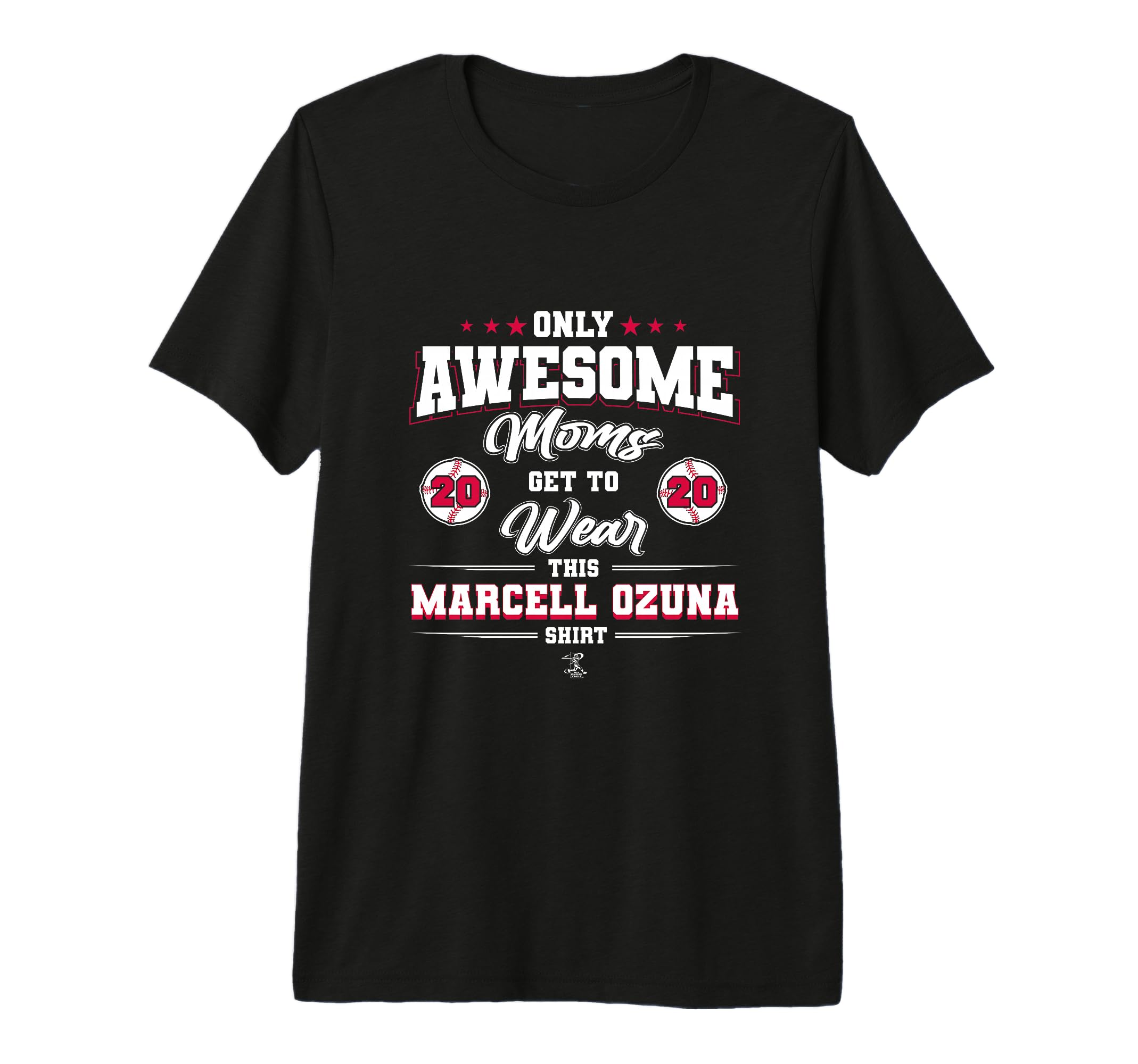 Marcell Ozuna Awesome Moms Tri Blend T-Shirt - Aesthetic Graphic for Adults - T-Shirt, Sweatshirt, Hoodie