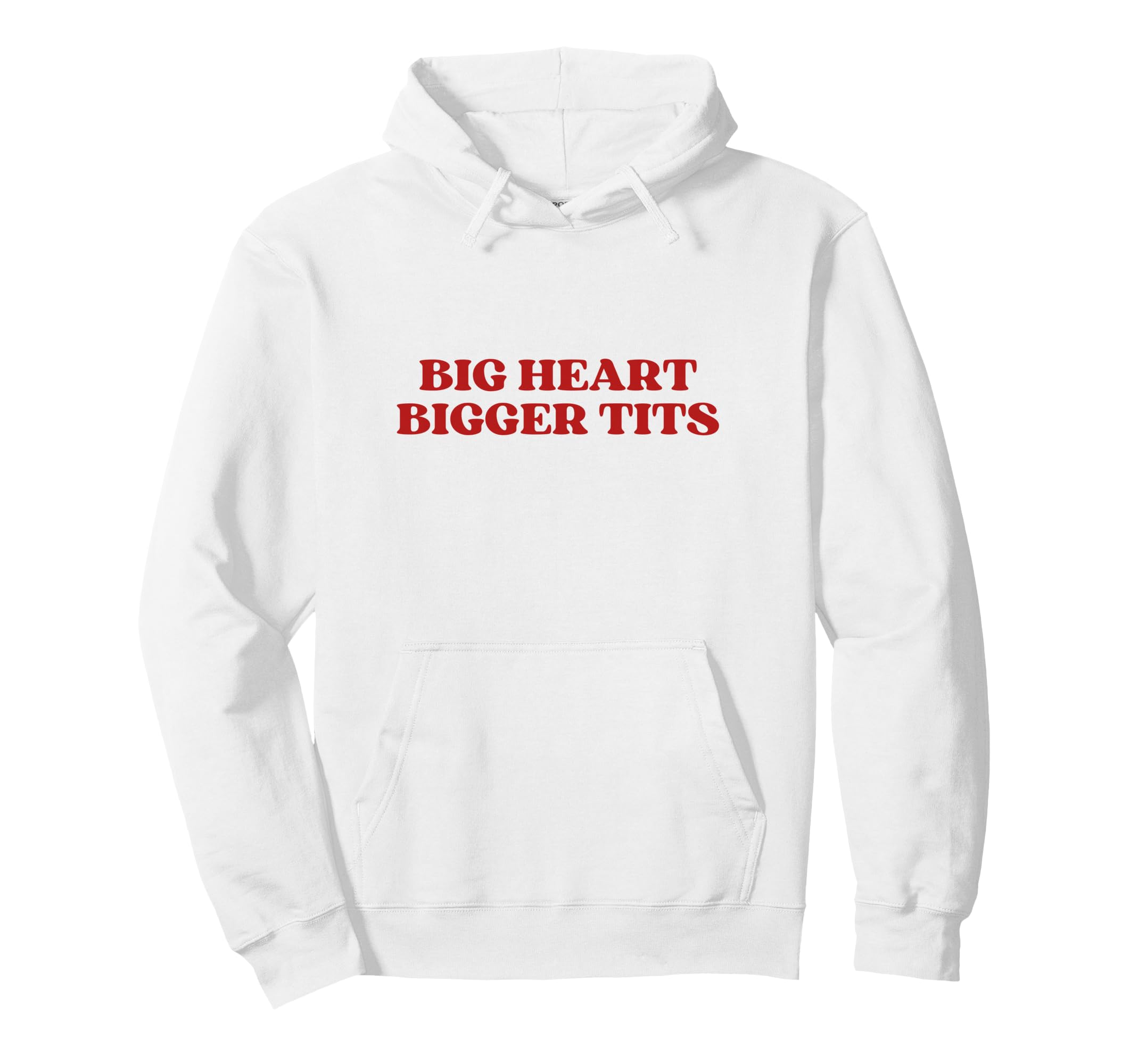 Big Heart Bigger Tits Y2K Aesthetic Hoodie - Fun Novelty Design for Adults - T-Shirt, Sweatshirt, Hoodie