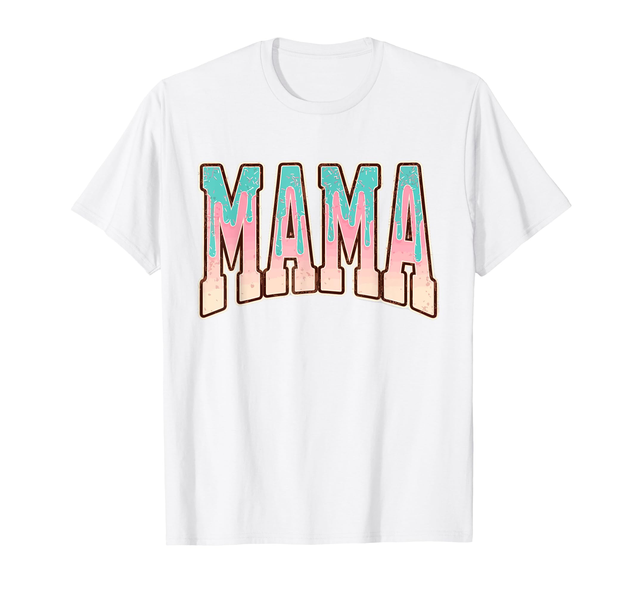 Baseball Drip Mom Ice Cream Drip Mama T-Shirt - Trendy Graphic Unisex - T-Shirt, Sweatshirt, Hoodie